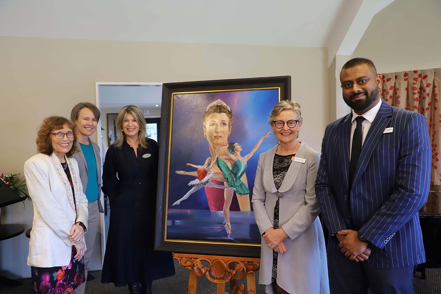 Rowena Jackson’s remarkable portrait dances off the canvas